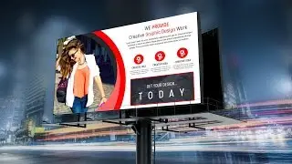 Corporate Billboard Design - Photoshop CC Tutorial