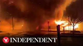 Fire rages in Mystic marina as firefighters tackle blaze