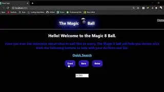magic 8ball app built with the MERN Stack
