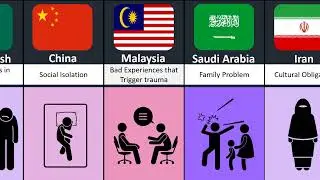 Comparison The Main reason For Suicide in different Countries
