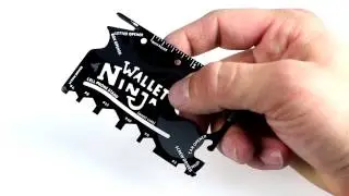 Wallet Ninja 16 in 1 Multi-purpose Credit Card Size Pocket Tool, Screw Drivers