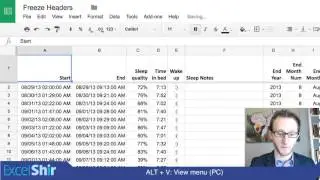 Google Sheets Tutorial: How to Freeze Headers
