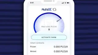 How to activate a farm to mint PLCUX in the Ultima Farm app?