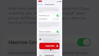 How to Set Mobile Hotspot Data Limit on iPhone #iphonetips #hotspot #datalimit