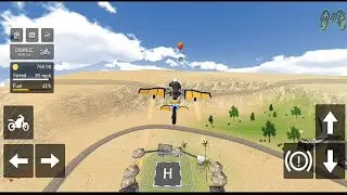 Flying Motorbike Simulator #Part1(Using P2500) - Android Gameplay 1080p60