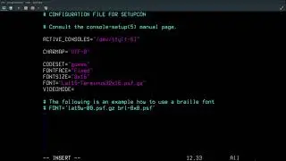 Command Line Tools Setfont, Write, and Wall
