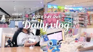 Cozy Day Out Vlog 🌸 | Shopping 🛍️ + Studying ☕ | Aesthetic Daily Vlog