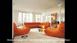 Orange Living Room Furniture