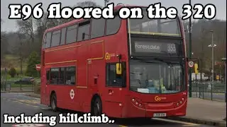 *KICKDOWN* Journey on Route 320 - ADL Enviro400/Trident - Go-Ahead London E96 (LX08EBV)