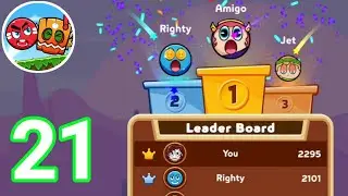 Ball V : Red Boss Challenge - Gameplay  20 Level 116 - 118 New Area And Leader Board iOS ANDROID