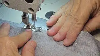 Como montar e costurar um bolso lateral com forro para calça de moletom #tutorial