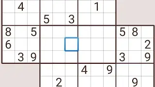 Multisudoku 2 grids Hard level puzzle solving