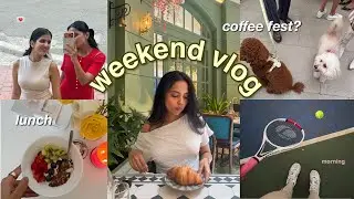 weekend vlog🪽⭐️getting ready, events, meeting taneesho & attending a coffee fest?! 