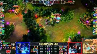 Evil Geniuses vs Against All Authority LCS 2013 EU Spring W4D3 FULL GAME (missing last 5min,)
