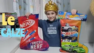 APRIAMO LE CALZE NERF E HOT WHEELS