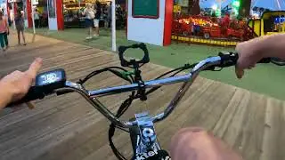 Sunset Bike Ride on ZOOZ UU1100 - The Boardwalk + Downtown Ocean City, New Jersey (ASMR)