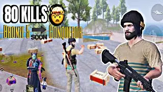 80 KILLS 🤯 Part 1 LEVEL UP CONQUEROR 🔥 NEW RECORD UP 3.4 ⚡️iPad 9th @Erokez #rx_youtube