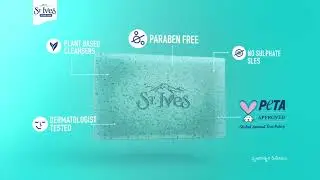 New St Ives Scrub Soap |100% Natural Scrub in Soap|PETA Approved| Paraben & Sulphate SLES FREE | Tel