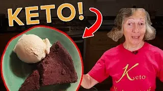 Dairy Free, Flourless, Keto Chocolate Birthday Cake - great for Valentine's Day