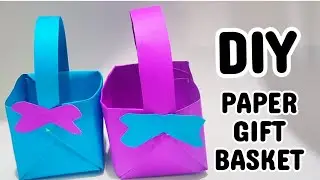 DIY Paper Gift Basket 🧺.#trending #diy #viral .