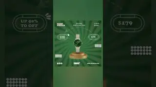 Daniel Wellington watch poster design for social media marketing #smm #graphicdesign #shorts