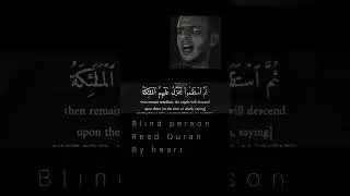 Blind person reading Quran #viral #guidance #motivation #shorts