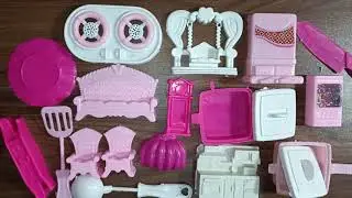 ASMR   6 minutes Satisfying with unboxing hello kitty kitchen set   hello kitty  miniature toy #asmr