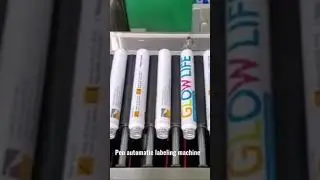 Automatic labeling machine for pen