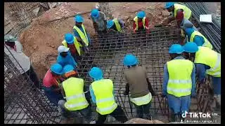 Preparing for a high-rise building.  Footing 