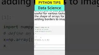 Numpy Python  Padding an Array | #coding #pythonprogramming #shorts #virial #datascience |DESI ASTRO