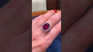 Burma Ruby Ring, 4.01 Carats