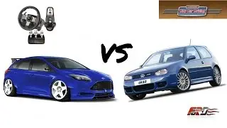 Ford Focus ST VS Volkswagen Golf R32 - тест-драйв, обзор спортивных автомобилей City Car Driving