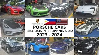 Porsche Cars Price-lists in Philippines & USA 2023 - 2024 | 911, 718, Taycan & MORE