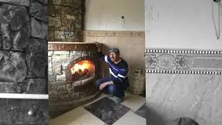 Cheminée Grotte en Fausse Pierre et Faux Bois