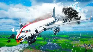 GIANT BIRD vs PLANES - Airplane Crash in BRICK RIGS