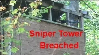 Extra Footage - Enemy Sniper tower breached by patrol (hilarious)