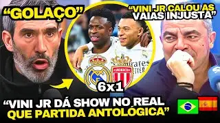 ESPANH&Oacute;IS EM CHOQUE COM SHOW DO VINICIUS JR NO REAL MADRID 6x1 M&Oacute;NACO