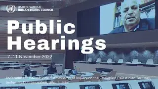 Testimony by Ali Hassouneh, Acting General Manager, Health Work Committees