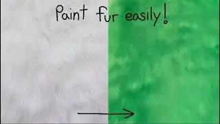 How to PAINT faux fur 