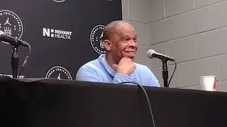 UNC's Caleb Love, Armando Bacot, RJ Davis and Hubert Davis after win over Michigan