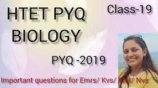 HTET PYQ BIOLOGY | PYQ - 2019 | Important questions Level-3 