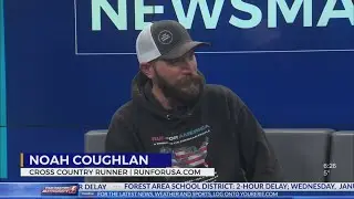 Newsmaker: Noah Coughlan shares his journey running across the country to celebrate 250th birthday