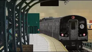 OpenBVE Quickie: Manhattan Bound R179 J Train Arrives And Departs At Norwood Avenue