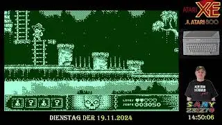 Neues Spiel f&uuml;r alte Hardware kurz vorgestellt. Tony Montezuma&acute;s Gold. Hammer Spiel f&uuml;r Atari 800