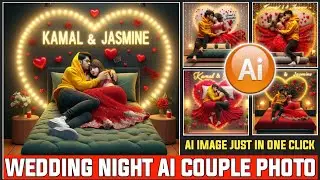 Wedding Night AI Couple Photo Editing Tutorial and Prompt | 3D AI Editor | Bing Image Creator