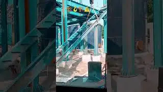 High Risk Erection Work at Steel Plant 🏗️ | Safety First | Crane Work #shorts #viral #automobile