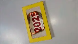 Diy new year card 😊/Diy magical fire card 😊/Happy new year 🎉 ✨️ 💛 I