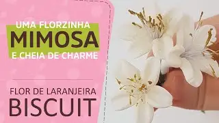 FLORZINHA DE LARANJEIRA EM BISCUIT SANTA FE CAKES