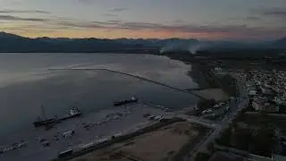 Palamidi Fortress at Sunset | Winter Drone Flight + AI Lo-fi Music