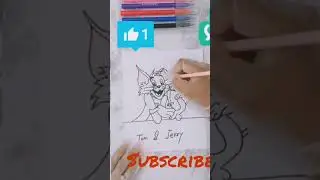 Tom and Jerry#colour#pencildrawing#art#drawing#satisfying#shorts#youtubeshorts